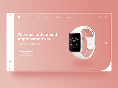 Apple Watch Landing Page redesign adobexd apple design apple watch clean design clean ui landingpage landingpage webdesign uiux ui uiux ux webdesign