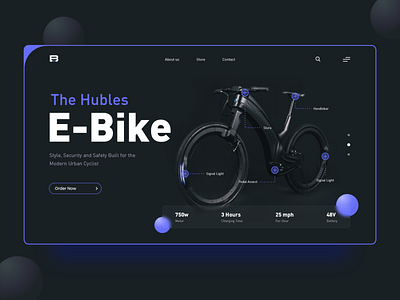E-Bike Landing Page Redesign