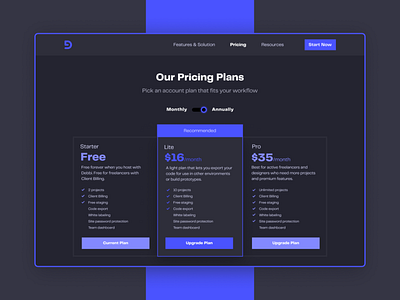 Daily UI Design Challenge | Day 29 | Pricing