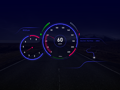 Daily UI Design Challenge | Day 32 | Car Interface adobexd appdesign branding car dashboard car interface cars daily ui dark theme design illustration landingpage webdesign uiux logo ui uiux ux