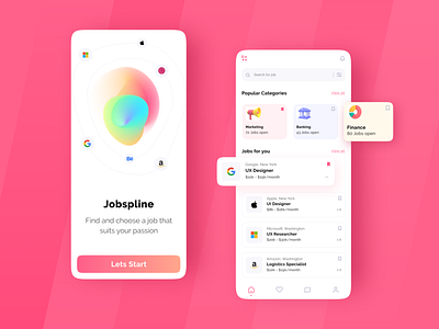 Daily UI Design Challenge | Day 42 | Job Listing 3d 3d icons adobexd animation appdesign appui branding clean design designsense graphic design illustration job listing job listing app jobs search landingpage webdesign uiux logo ui uiux ux