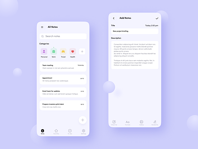 Daily UI Design Challenge | Day 50 | Notes Widget