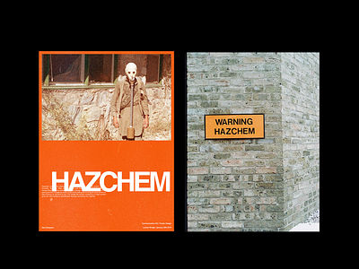Hazchem graphic design poster poster design
