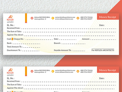 Money Receipt Design || Cash Memo Design Template creative logo designer