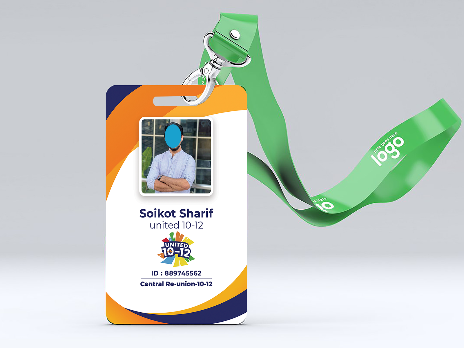 ID card Design Card Holder Template Design by Dey Bonna Logo