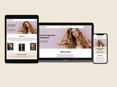 Responsive Website clientwork design figma figma design freelance ios macbook mobile pink responsive design responsive website salon simple simplicity ui ux ux ui uxdesign