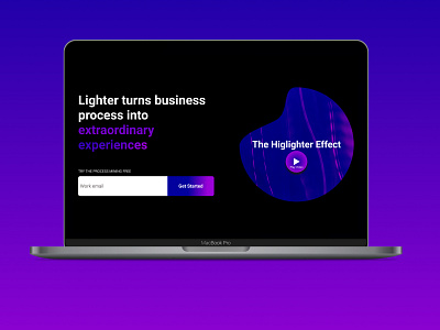 Landing Page By Brandon design figma gradient landing page purple ui ux ux design web web design