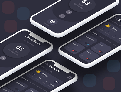 House Climate app app design dark design figma intuitive ios mobile ui ux