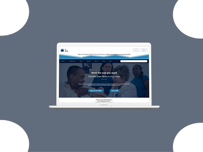 Healthcare Homepage blue design figma healthcare logo minimal ui ux webdesign website