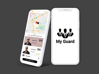 Uber Bodyguard app concept app app design figma uber ui ux