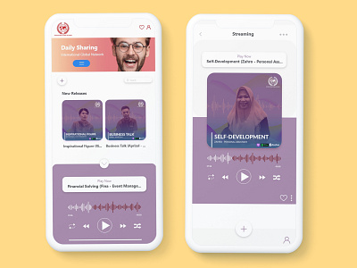 UI Design Streaming Apps adobexd branding design ui ux website