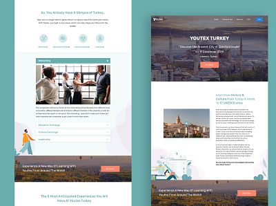 Landing Page adobexd branding design product design ui vector web website