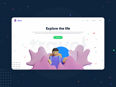 Travel_ product landing page