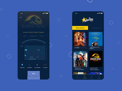 Movie theater app redesign app design ui ux