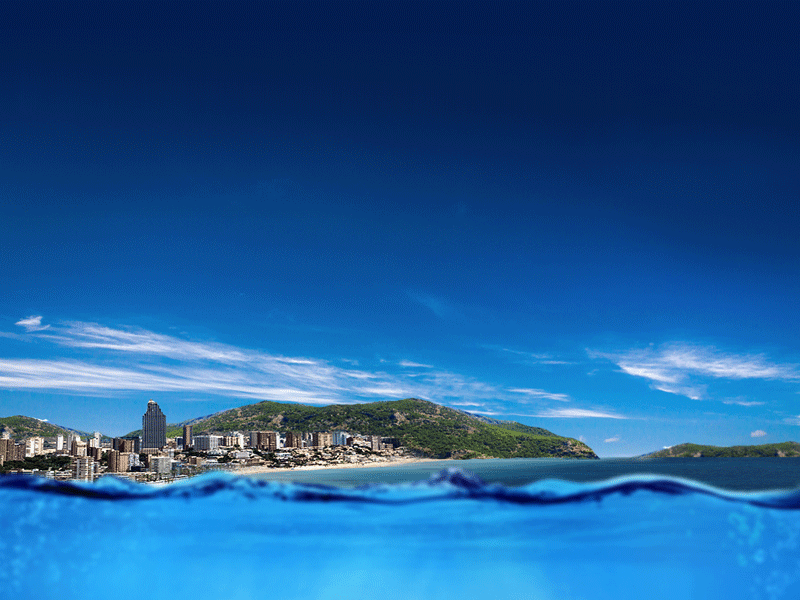 Scrolldown 2 (GIF) animation beach gif ocean parallax photomanipulation scroll