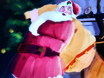 Santa Claus! christmas illustration nick saint santa wip