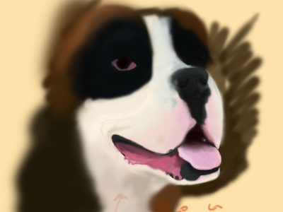 Rocky the Dog 2 dog doggie doggy illustration rocky wip