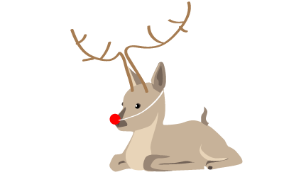 Holiday Deer brown christmas deer fun holiday rudolph