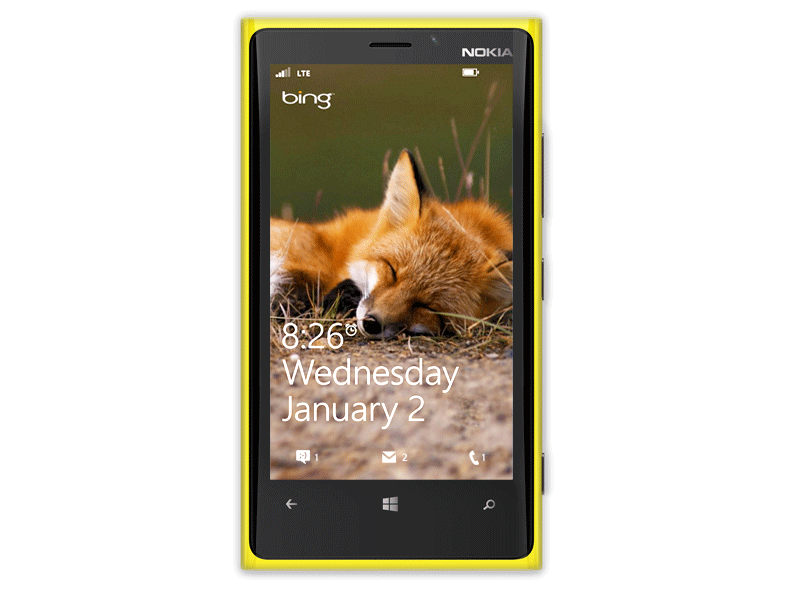 GIF: Windows Phone Lockscreen Concept