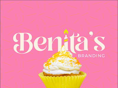 Benita's Bakery Branding bakery branding design graphic design hospitality logo logotype pink typography vector yellow