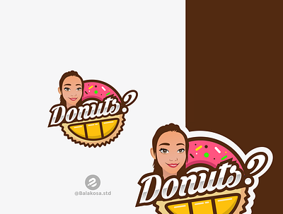 Donuts logo branding graphic design illustration logodesign vector
