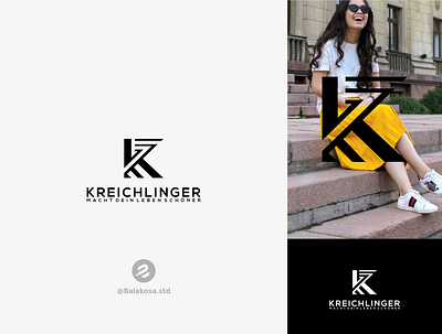 K logo (Kreichlinger) design fishion logo logodesign vector