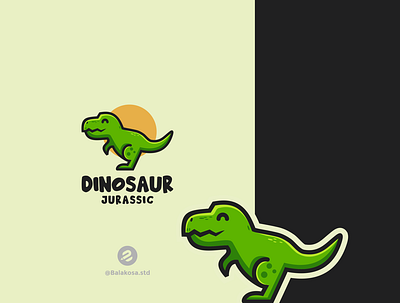 Dinosaur logo character animals dinosaur garden illustration logodesign trex