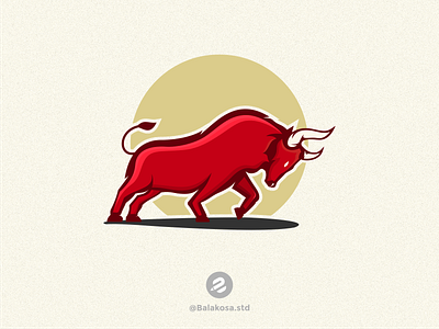 Ox horned logo design