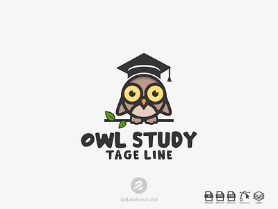 Owl education logo design