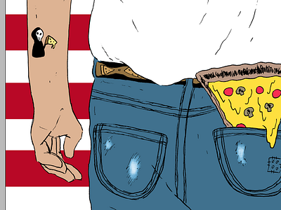 Pizza Party Cover B comics covers pizza zines