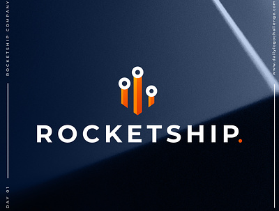 Rocketship 2020 trend blue color brand identity branding design graphic design graphicdesign identity logo simple logo vector