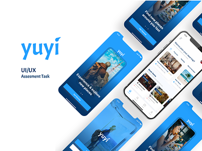 Yuyi Mobile App animation travel ui