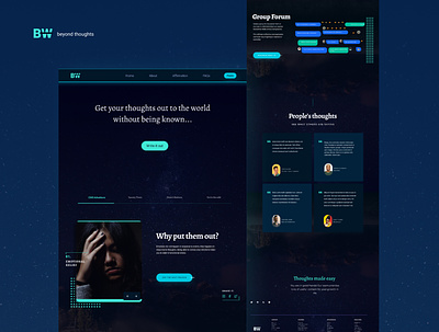 Beyond thoughts brand product design ui web design