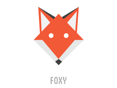 Foxy fox geometric illustration vector
