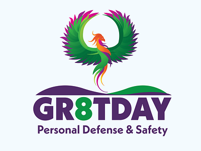 Gr8tDay Logo day defense great logo mountains personal phoenix safety