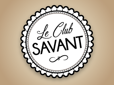 Le Club Savant book club logo seal