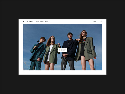 New Bonboz website bonboz clothing brand design ecommerce nōirdiva squarespace uidesign uiux web design