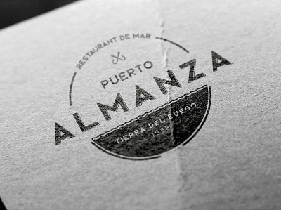 Logo Puerto Almanza brand branding illustrator logo logotype menu design photoshop restaurant logo