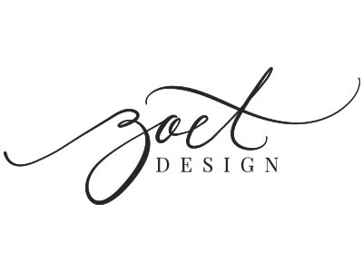 Zoet Design Logo calligraphy self promotion branding script vector logo