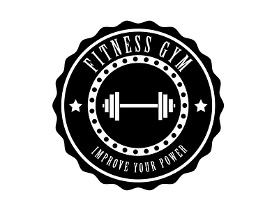 gym logo 1 design flat illustration logo vector