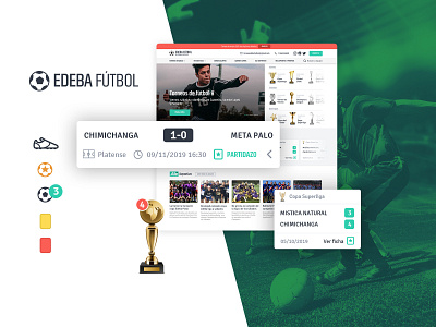 Edeba Fútbol Website football matches responsive soccer stats tables tournament webdesign website
