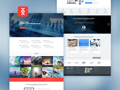 ADN Theme business corporate institutional module onepage template templatedesign theme webdesign website wordpress