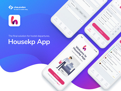 Housekp App app clean departures housekeeper housekeeping ui ux