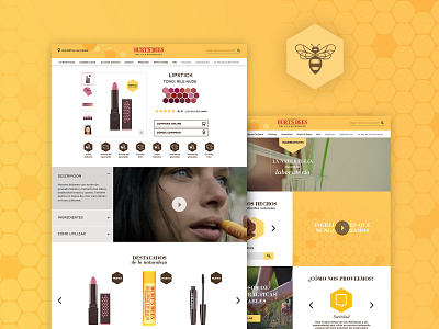 Burt's Bees Website bees honey product page website