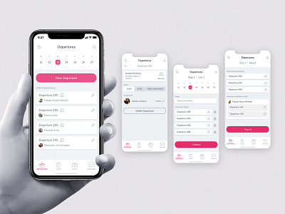 Departures Flow appdesign departures flow hostel hotel hotel app housekeeping