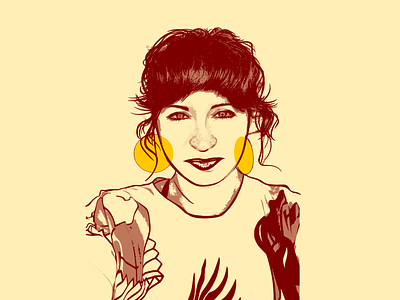 Portrait - Sarah illustration vector