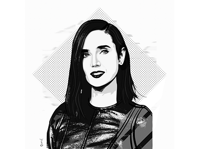 Portrait - Jennifer illustration vector