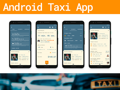 Taxi App android app design ui ux