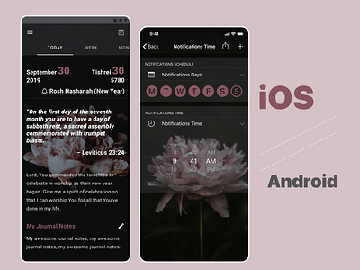 Motivation App for Prayers android app design ios motivation quote religion sketch ui ux