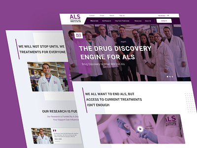 ALS Therapy Development Institute | Website Design